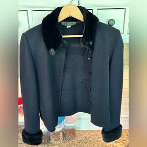 St Johns short jacket with faux fur